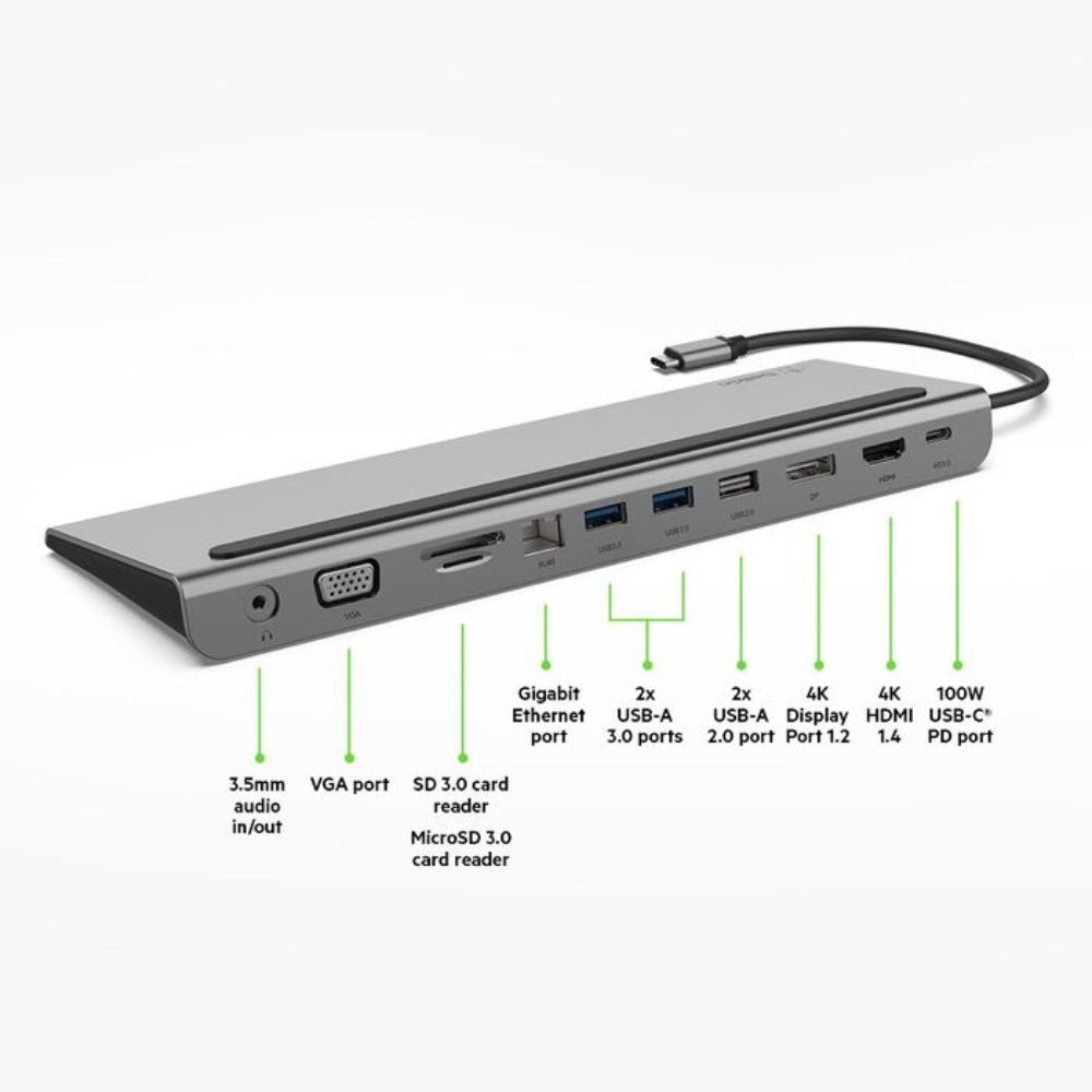 Belkin - Belkin USB - C 11 - in - 1 Multiport Dock - Cle Market
