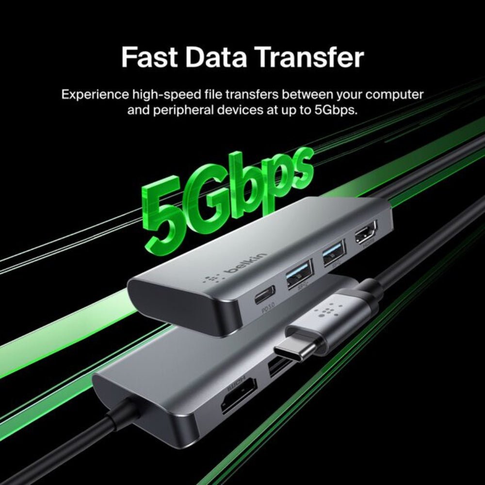 Belkin - Belkin USB - C 4 - in - 1 Multiport Adapter - Cle Market