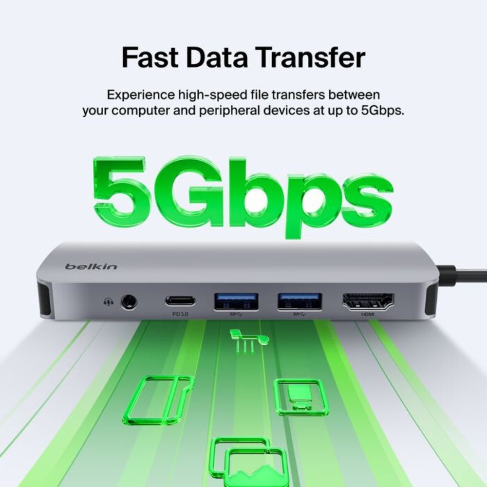 Belkin - Belkin USB - C 7 - in - 1 Multiport Adapter - Cle Market