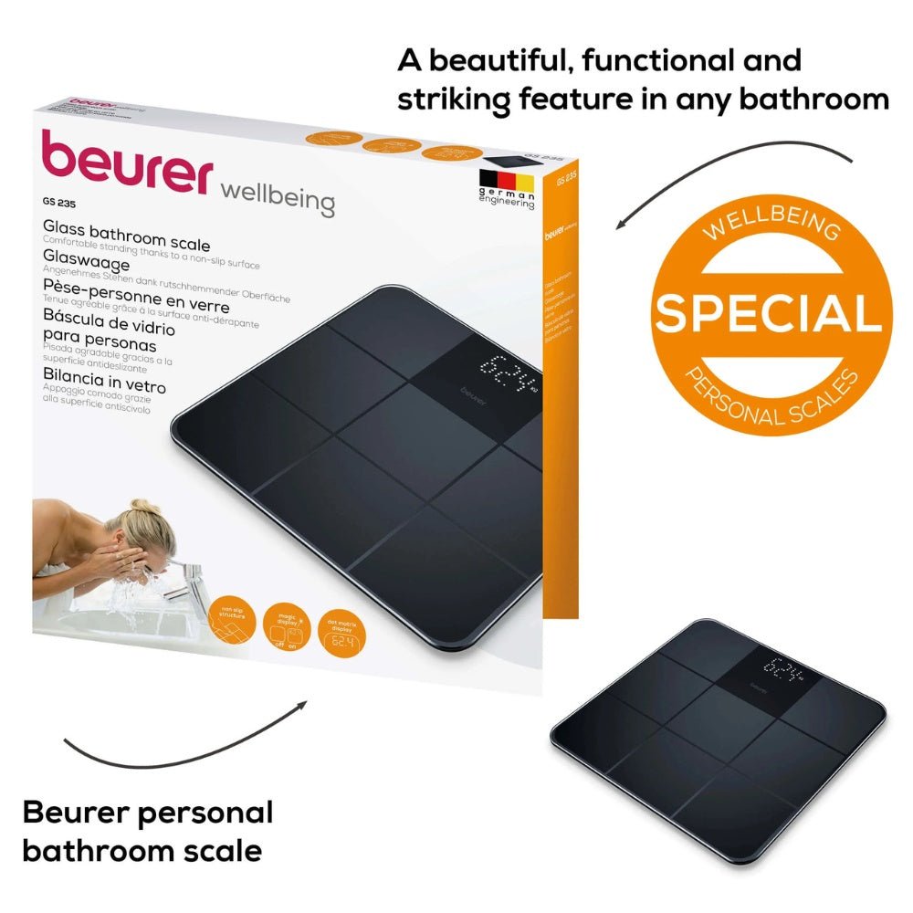 Beurer - Beurer Glass Bathroom Scale GS235 - Cle Market