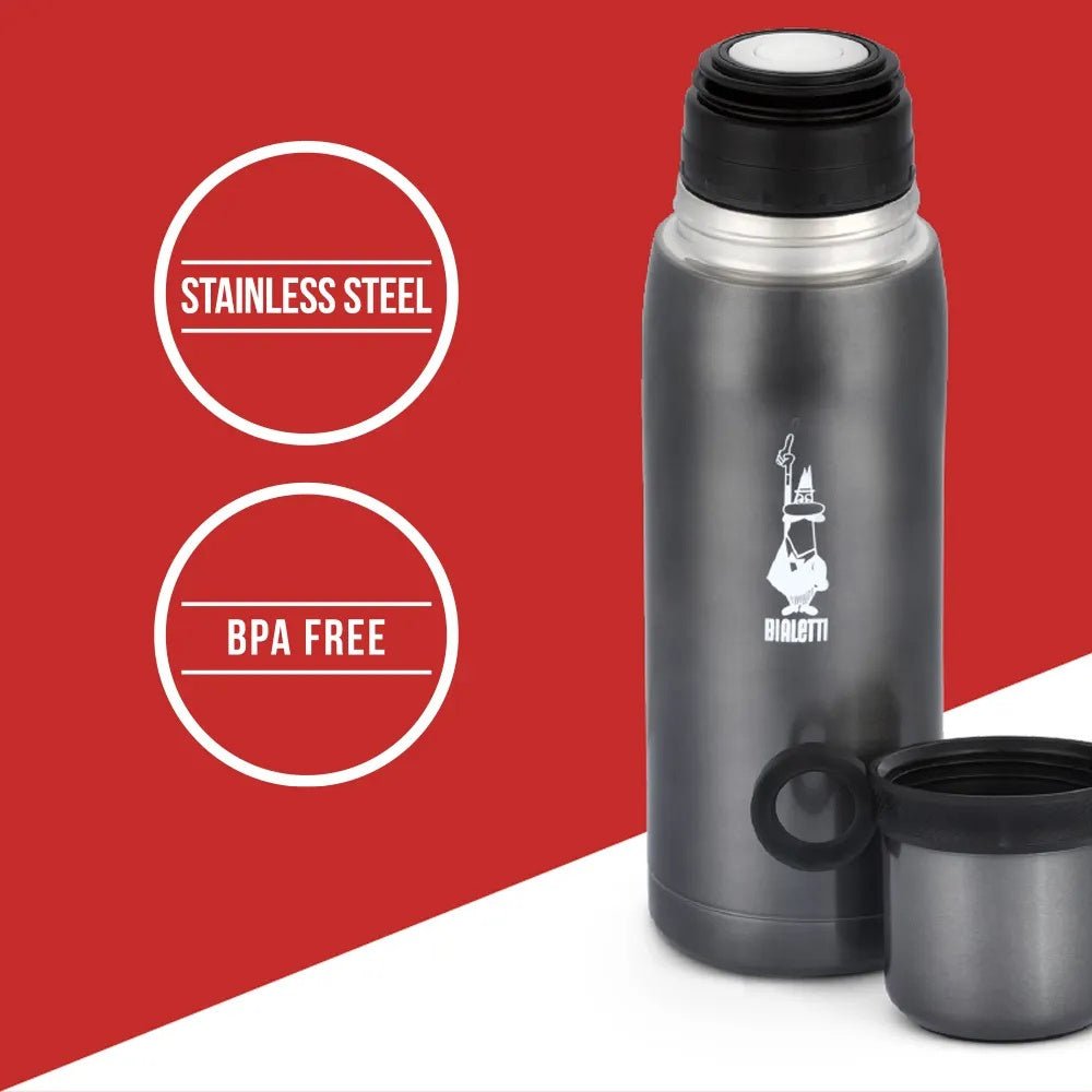 Bialetti - Bialetti Vacuum Flask with Cup with Lid - Cle Market
