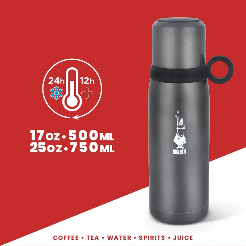 Bialetti - Bialetti Vacuum Flask with Cup with Lid - Cle Market