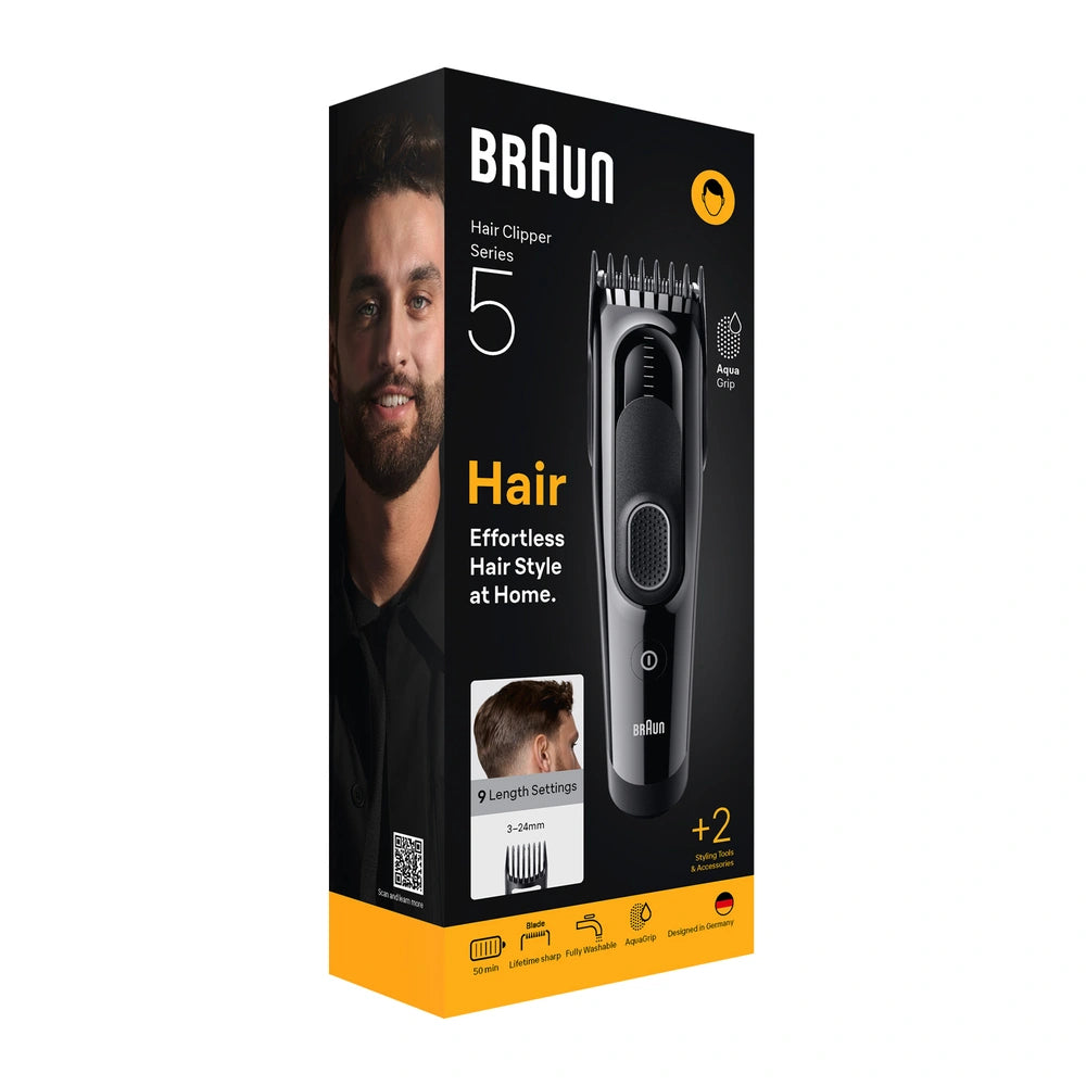 Braun Series 5 HC5510 Hair Clipper – Glossy Black