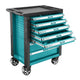 Total THRC01071 steel tool cabinet with 7 drawers on caster wheels