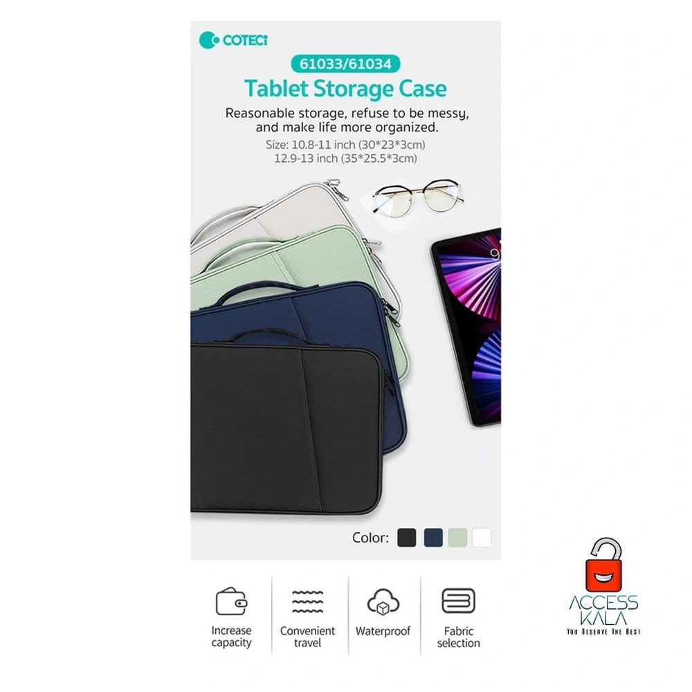 COTECi Canvas Storage Bag for iPad 10.2–11″