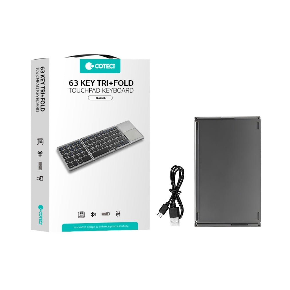 Coteci - Coteci 63 Key Tri - fold Touchpad Keyboard - Cle Market
