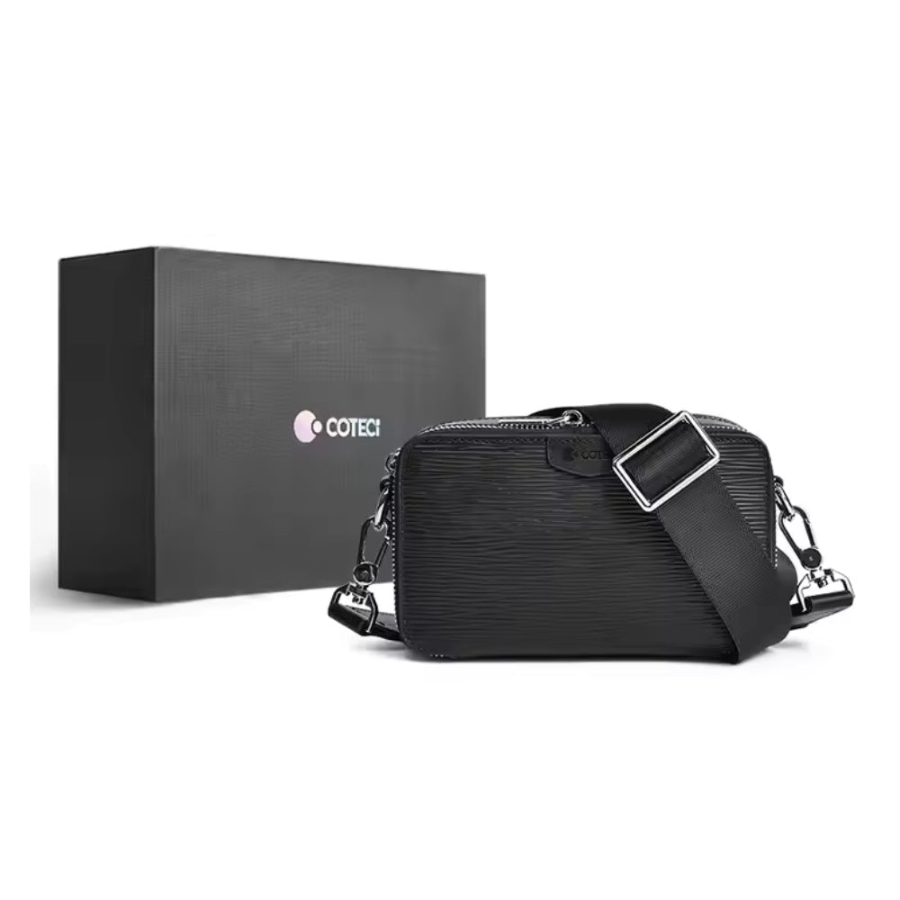 Coteci - Coteci Luxury Genuine Leather Square Satchel Bag - Cle Market