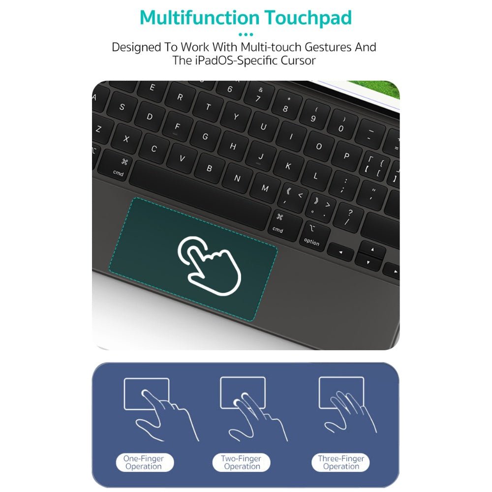 Coteci - Coteci Magic Keyboard for Apple iPad 11 (A16) iPad 10 and iPad Air - Cle Market