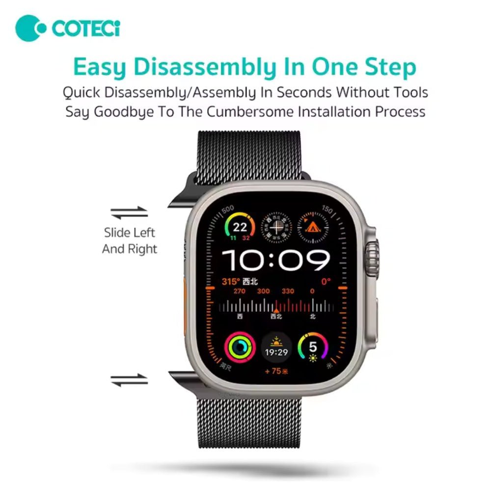 Coteci - Coteci Milanese Band for Apple Watch 42 44 45 46 49mm - Cle Market