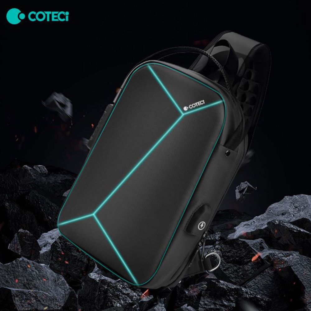 Coteci - Coteci Shaped Shoulder Bag with Lock Space Series - Cle Market