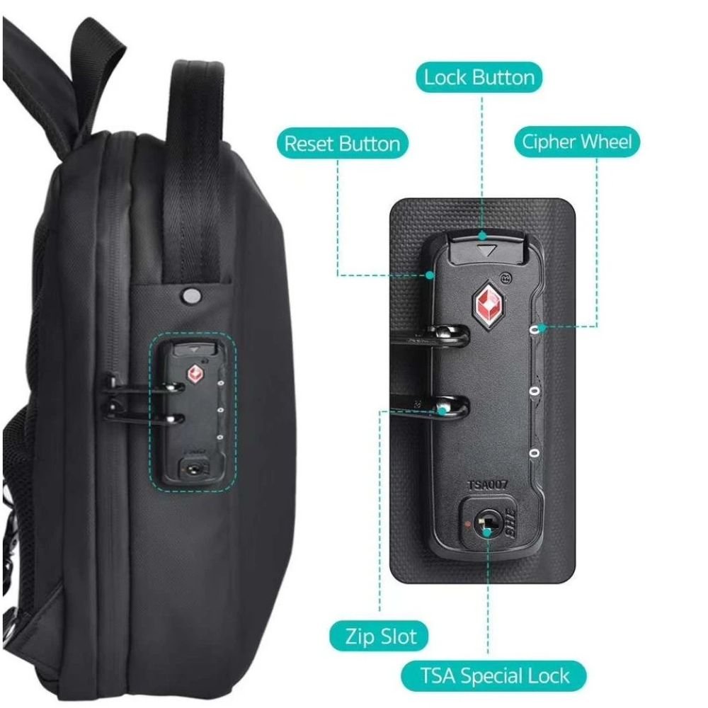 Coteci - Coteci Shaped Shoulder Bag with Lock Space Series - Cle Market