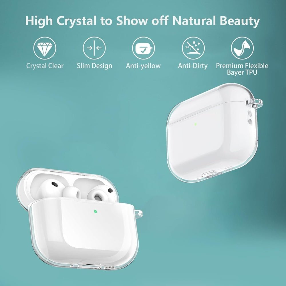 Coteci - Coteci Silicone Transparent Case for Apple AirPods Pro 3 - Cle Market