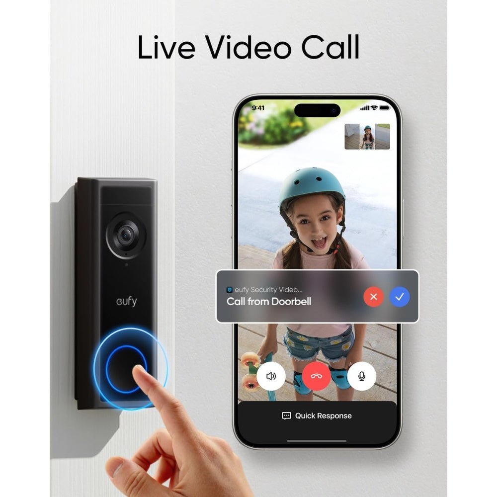 eufy - eufy C30 Video Doorbell 2K FHD - Cle Market