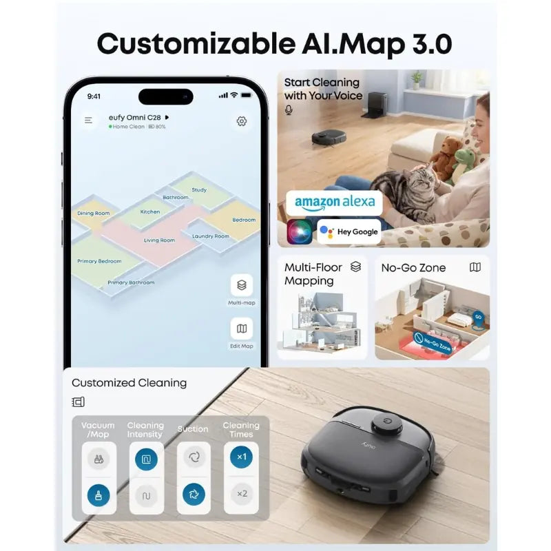 eufy Robot Vacuum Omni C28 15,000Pa