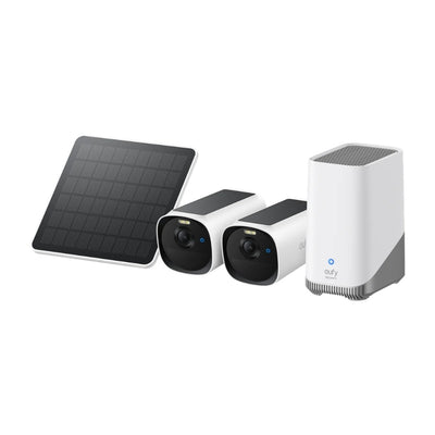 eufy eufyCam E40 2 Camera Kit with HomeBase and Solar Panel