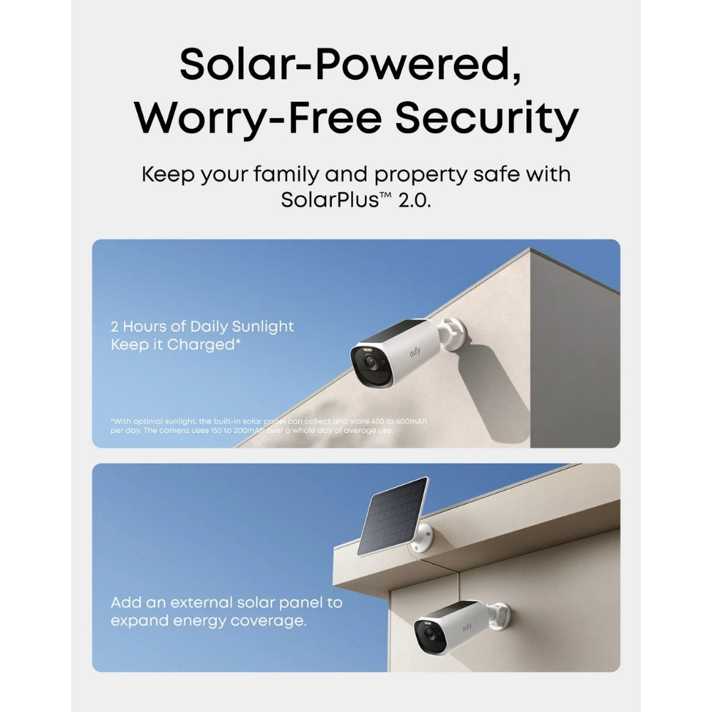 eufy eufyCam E40 2 Camera Kit with HomeBase and Solar Panel