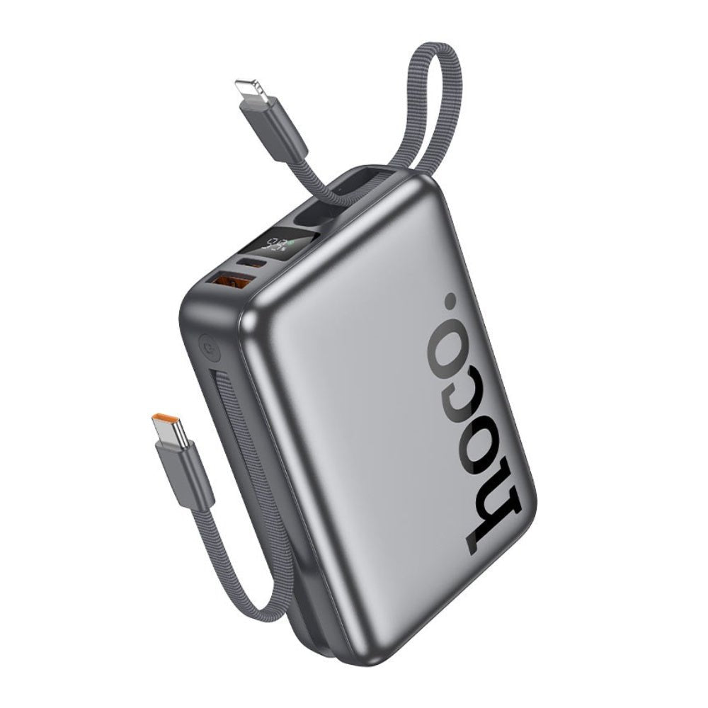 Hoco - Hoco 18W Power Bank 20000mAh Built - in Cable Q39 - Cle Market
