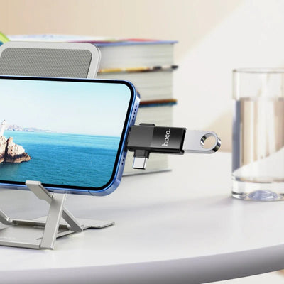 Hoco - Hoco 2 in 1 USB Adapter UA17 - Cle Market