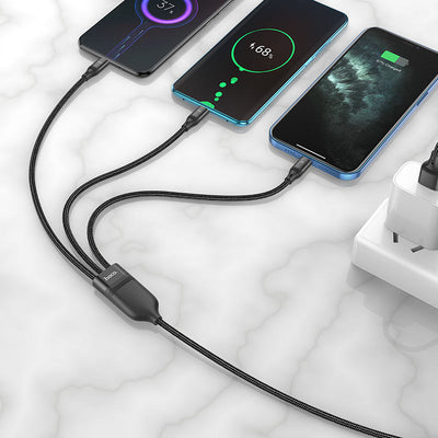 Hoco - Hoco 3 in 1 Fast Charging Cable U104 - Cle Market