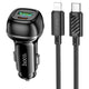 Hoco 48W Car charger Set with USB-C to Lightning Cable - Cle Market