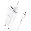 Hoco - Hoco C88a Dual Port Wall Charger with Cable (USB - C) - Cle Market