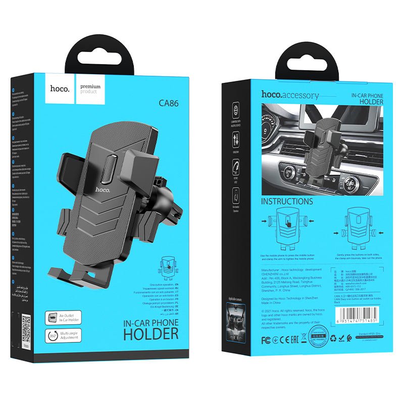 Hoco - Hoco Car Air - Outlet Phone Holder CA86 - Cle Market