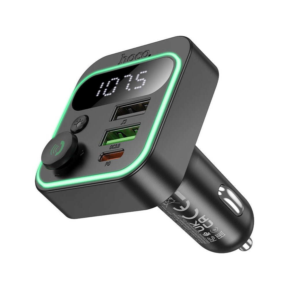 Hoco - Hoco Car Charger PD20W QC3.0 with FM Transmitter E85 - Cle Market