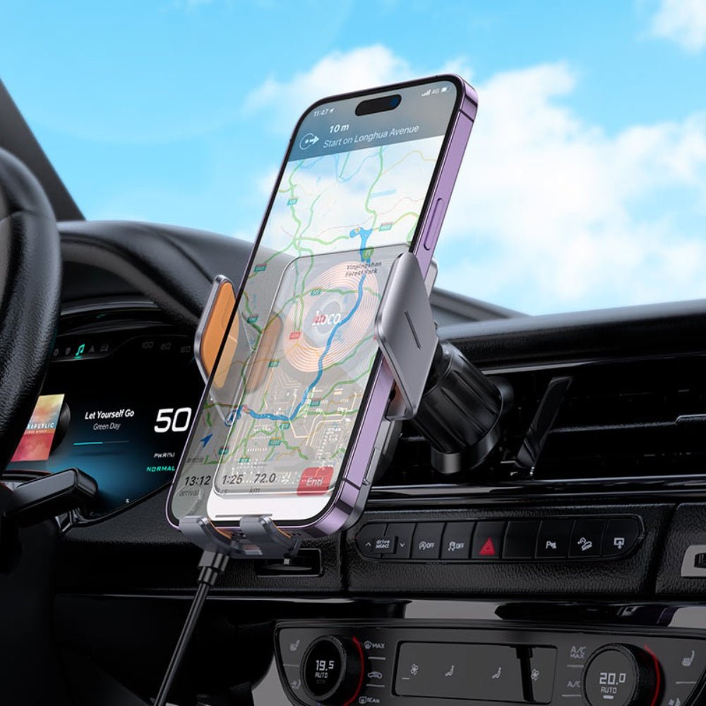 Hoco - Hoco Car Wireless Charger For Air Outlet HW7 - Cle Market