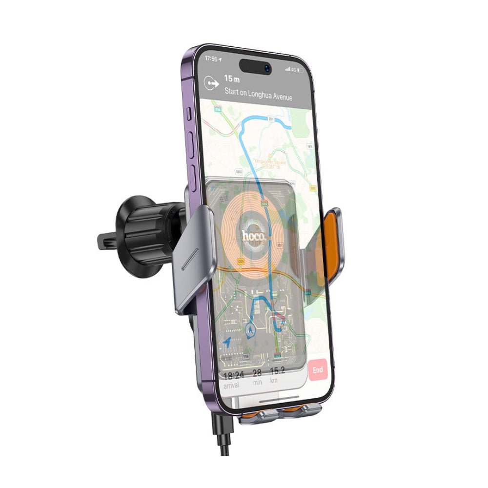 Hoco - Hoco Car Wireless Charger For Air Outlet HW7 - Cle Market