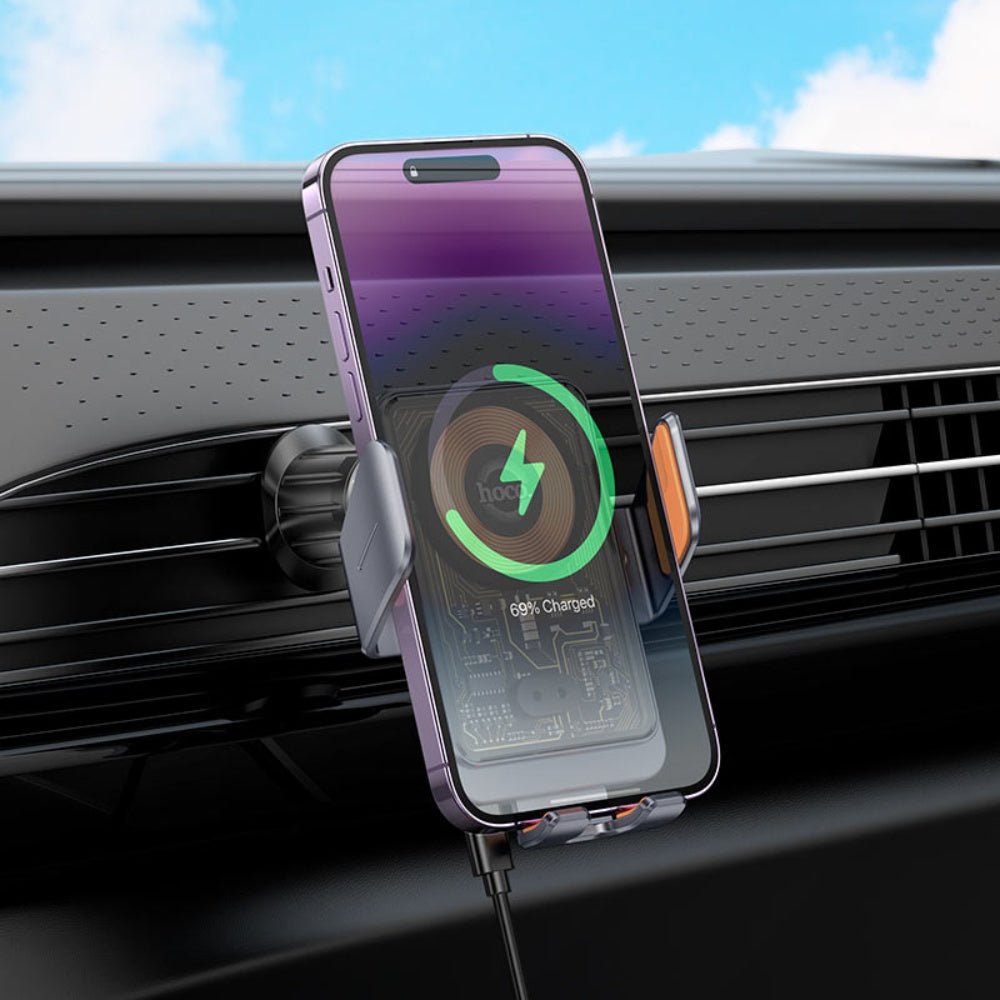 Hoco - Hoco Car Wireless Charger For Air Outlet HW7 - Cle Market