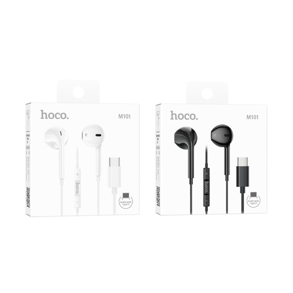 Hoco - Hoco Crystal Joy Wire Earphone USB - C M101 - Cle Market