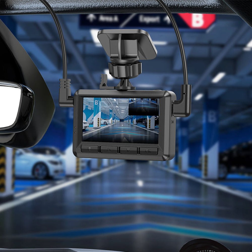 Hoco - Hoco Dash Cam Dual Channel Driving Recorder DV3 - Cle Market