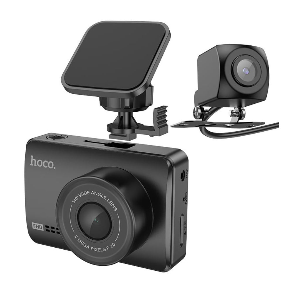 Hoco - Hoco Dash Cam Dual Channel Driving Recorder DV3 - Cle Market