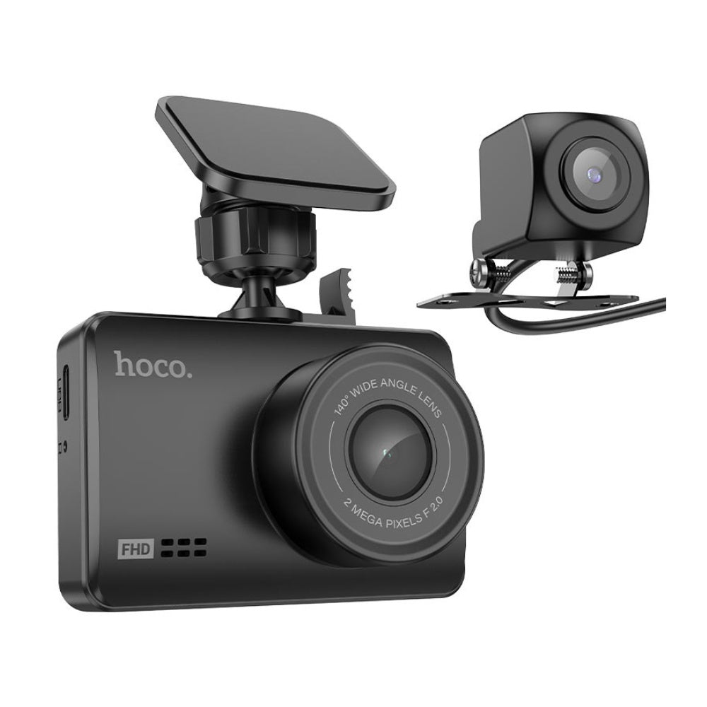 Hoco - Hoco Dash Cam Dual Channel Driving Recorder DV3 - Cle Market