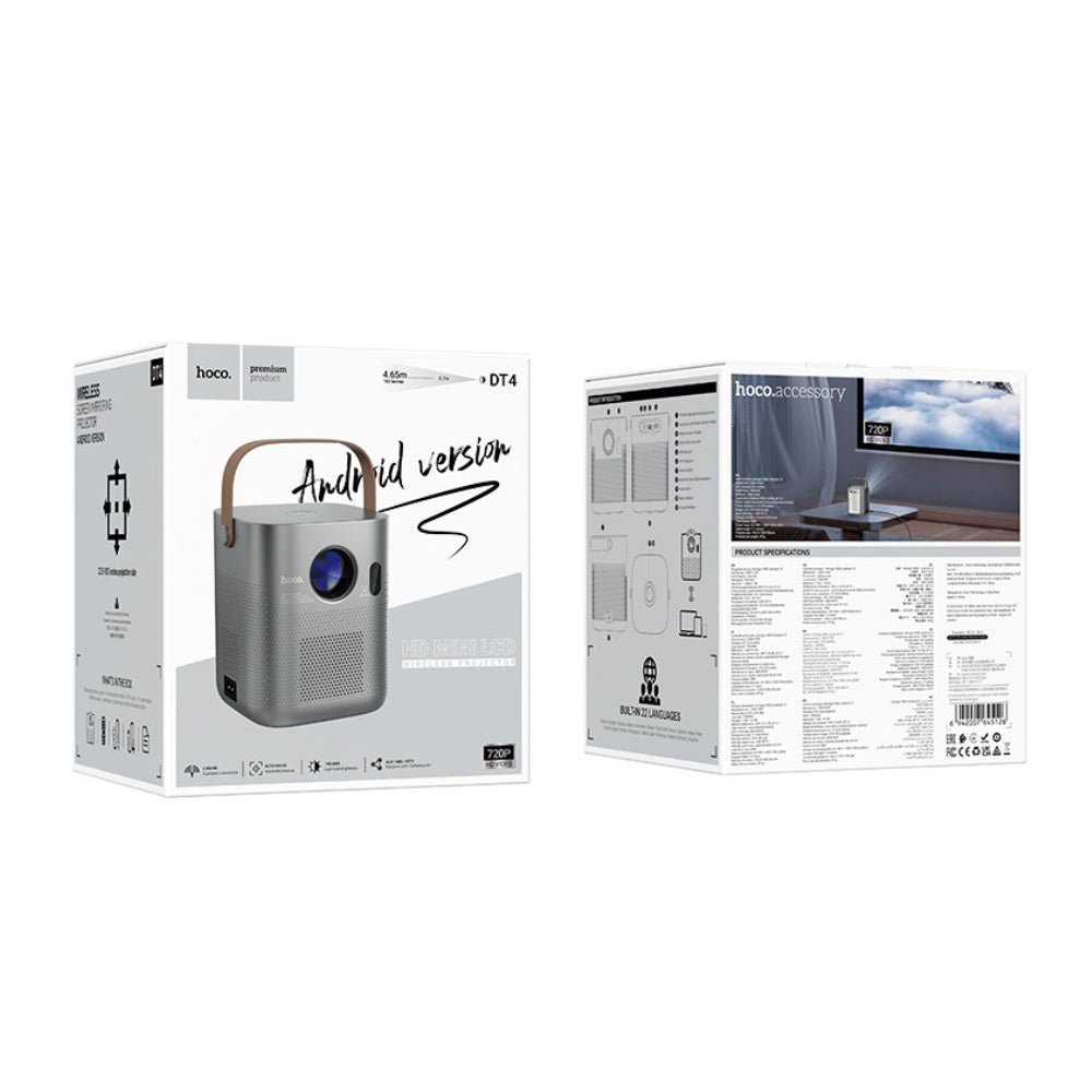 Hoco - Hoco DT4 HD mini Wireless Projector (720P Android Version) - Cle Market