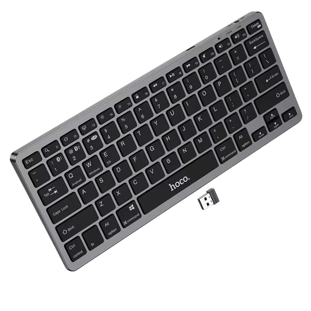 Hoco - Hoco Dual Mode Wireless Slim Keyboard GM32 - Cle Market