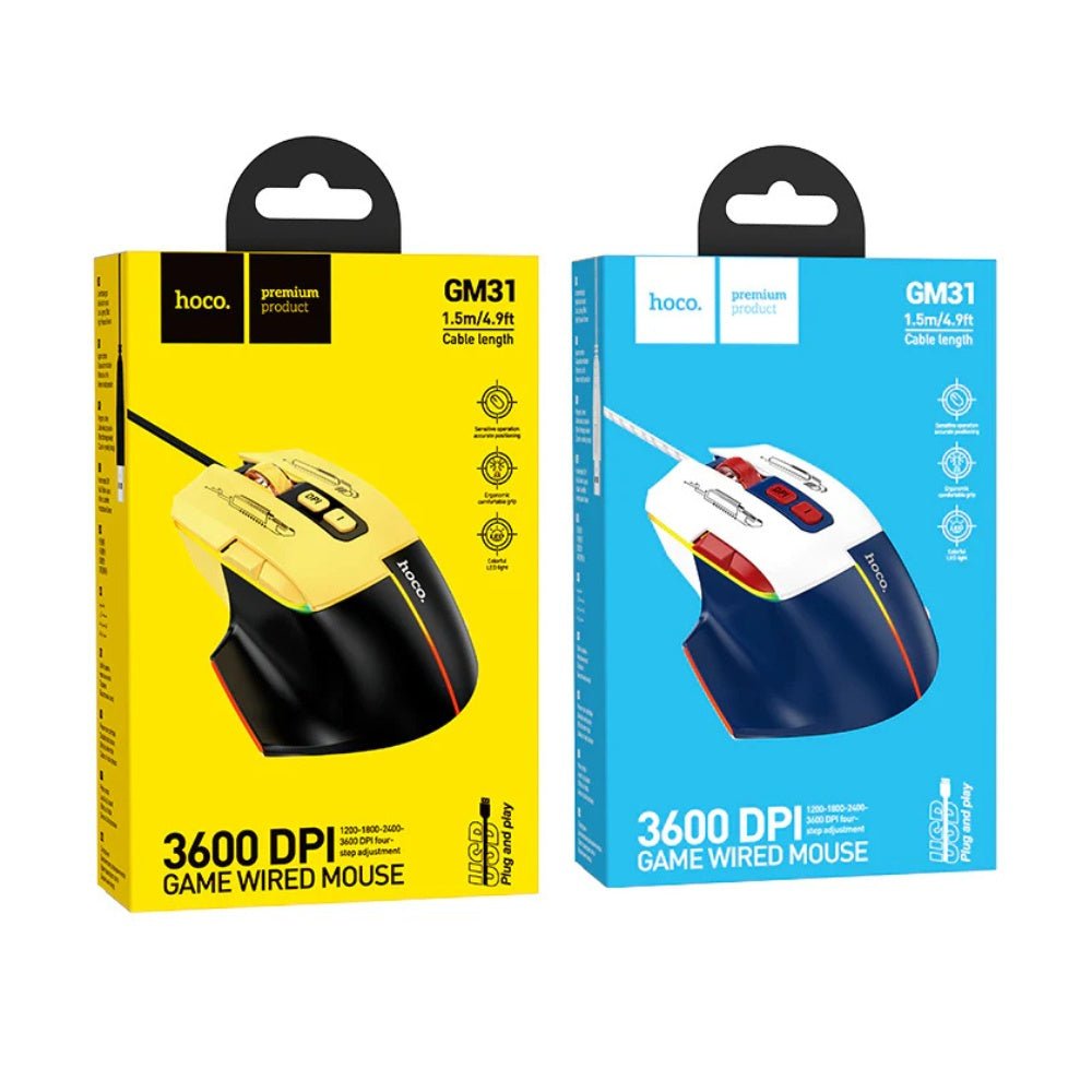 Hoco - Hoco Gaming Wired Mouse GM31 - Cle Market