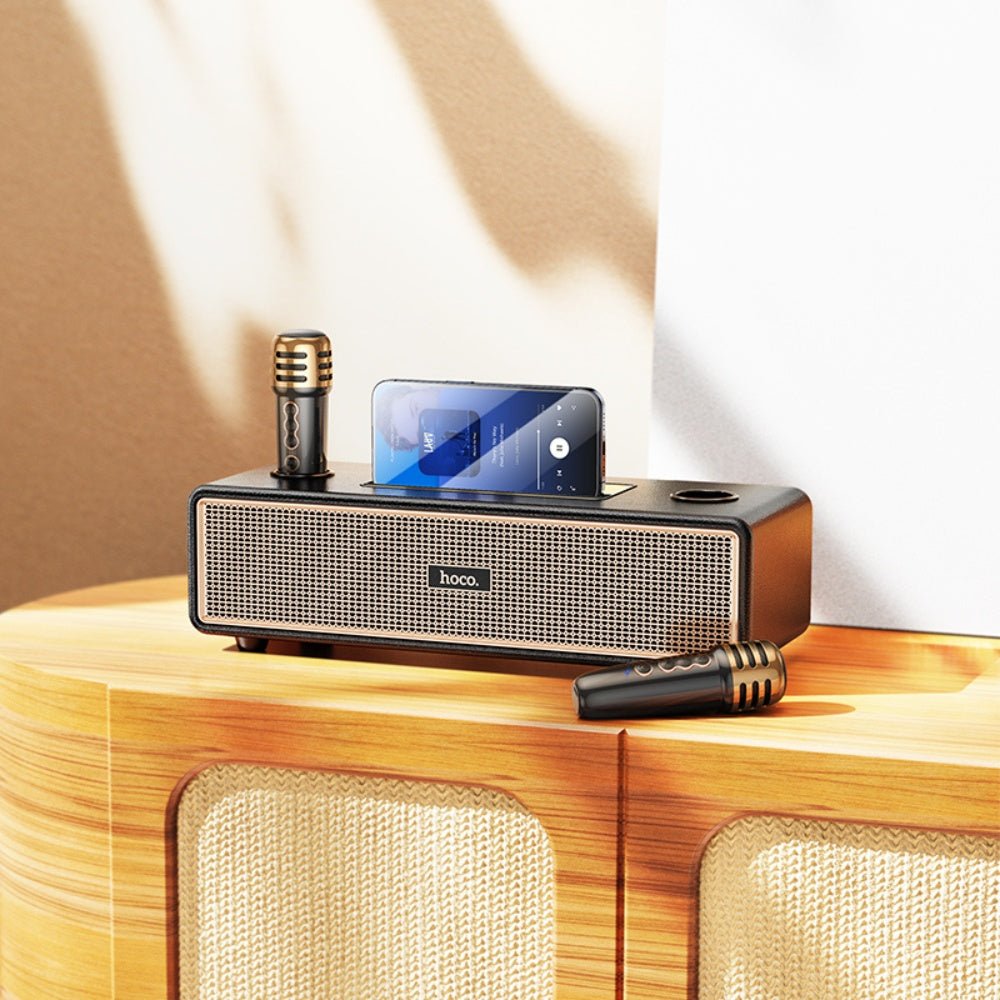 Hoco - Hoco Graceful Wireless Dual - Mic Portable Karaoke Speaker BS63 - Cle Market