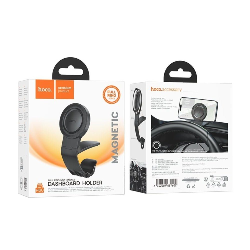 Hoco - Hoco H60 Magnetic Dashboard Car Phone Holder - Cle Market