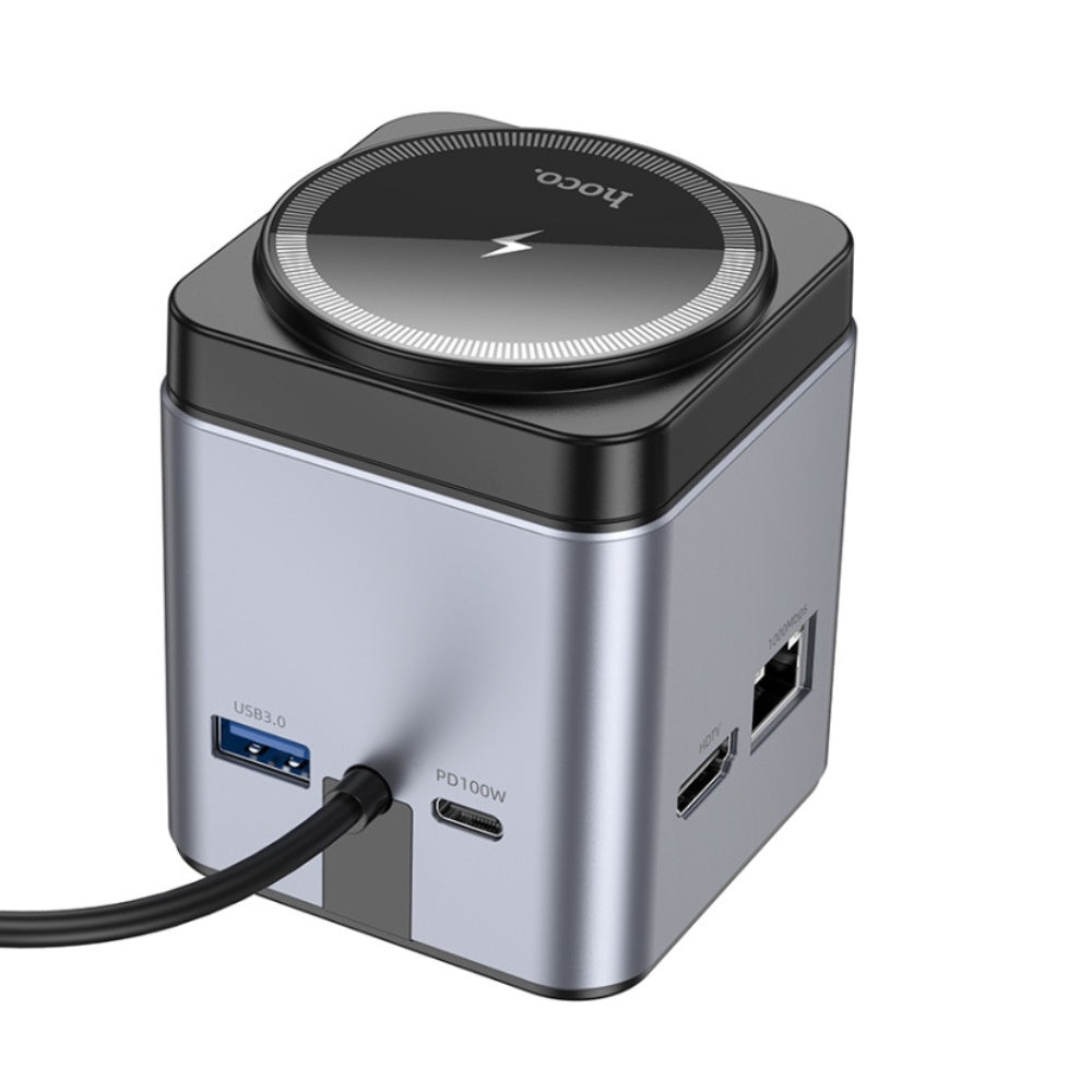 Hoco - Hoco HB49 9 - in - 1 Docking Station 100W HDMI Ethernet - Cle Market