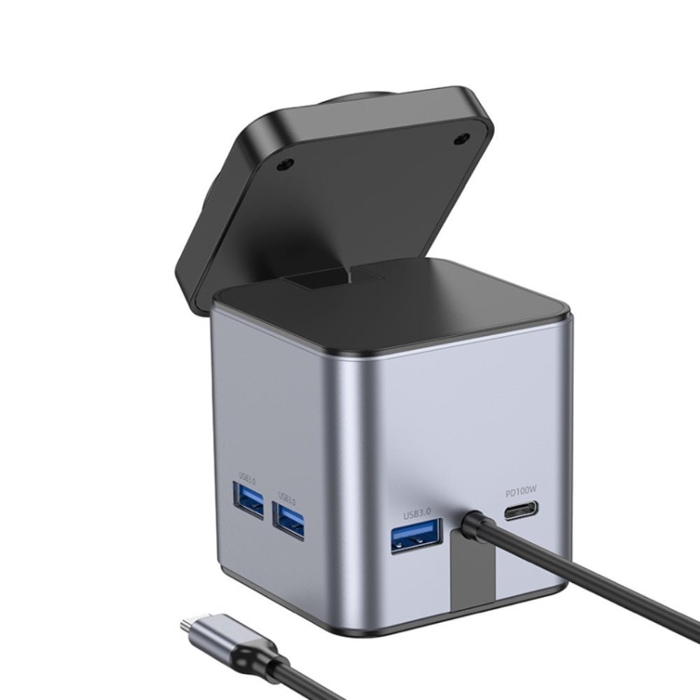 Hoco - Hoco HB49 9 - in - 1 Docking Station 100W HDMI Ethernet - Cle Market