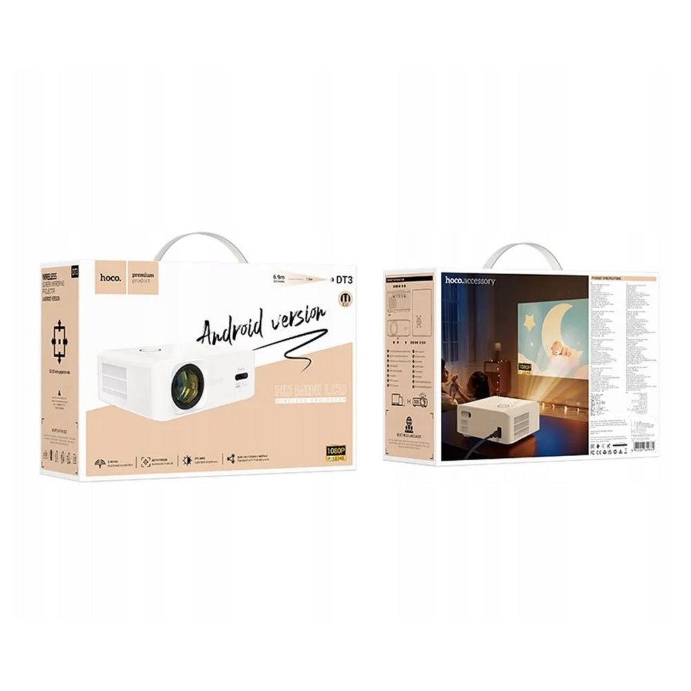 Hoco - Hoco HD mini LCD Wireless Projector DT3 - Cle Market