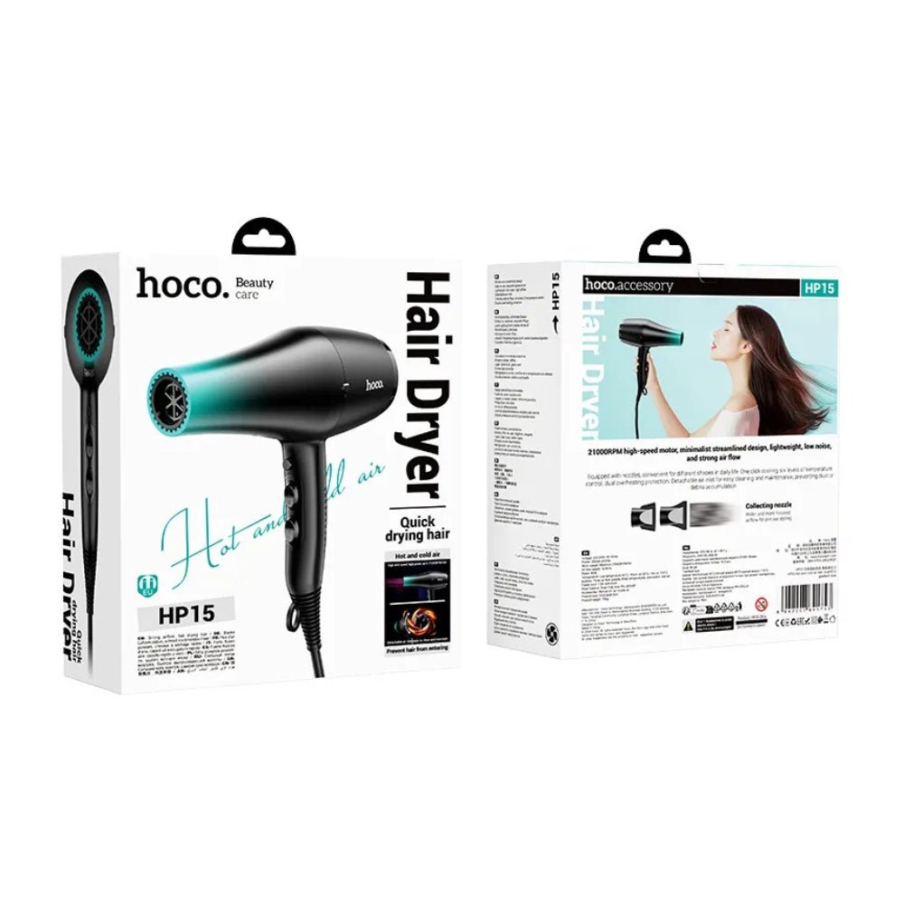 Hoco - Hoco Hot and Cold Air Hair Dryer HP15 - Cle Market
