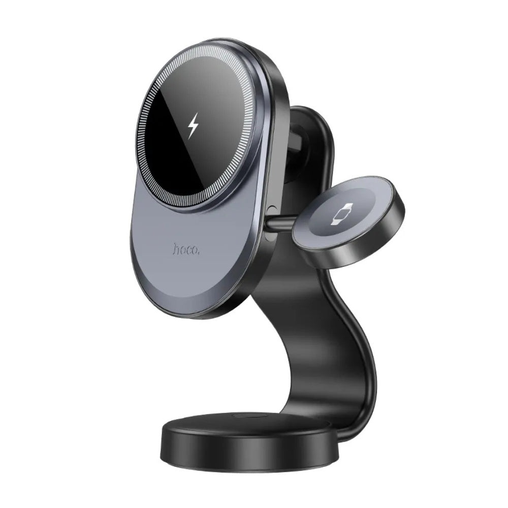 Hoco - Hoco HW28 2 - in - 1 Wireless Fast Charging Car Holder - Cle Market
