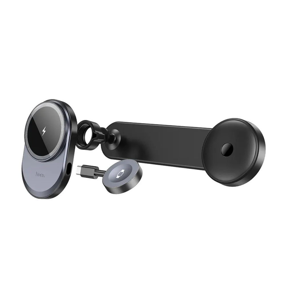 Hoco - Hoco HW28 2 - in - 1 Wireless Fast Charging Car Holder - Cle Market