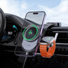 Hoco - Hoco HW28 2 - in - 1 Wireless Fast Charging Car Holder - Cle Market