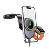 Hoco - Hoco HW28 2 - in - 1 Wireless Fast Charging Car Holder - Cle Market
