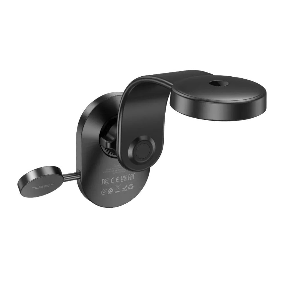 Hoco - Hoco HW28 2 - in - 1 Wireless Fast Charging Car Holder - Cle Market