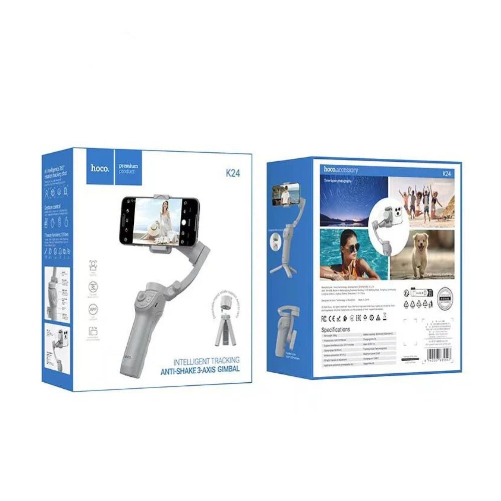 Hoco - Hoco Intelligent Stabilizer K24 3 - Axis Gimbals - Cle Market