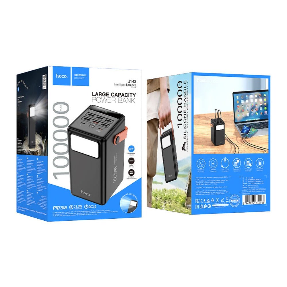 Hoco - Hoco J142 power Bank PD20W 100000mAh - Cle Market